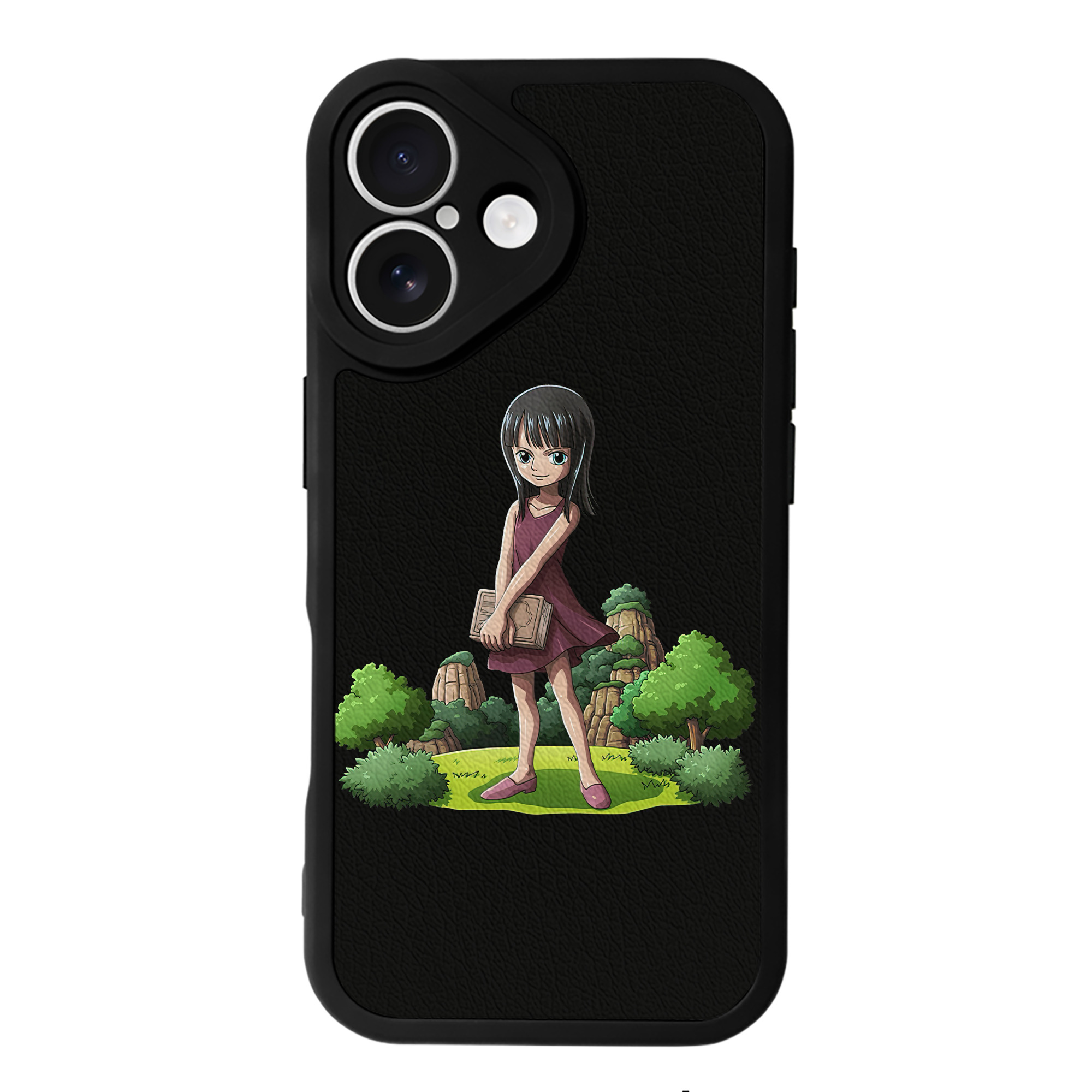 （画像用） ワンピース ニコ・ロビン ONE PIECE Nico Robin 【iPhone 16シリーズ対応】シリコンスマホケース（レザー調） 材質：シリコン